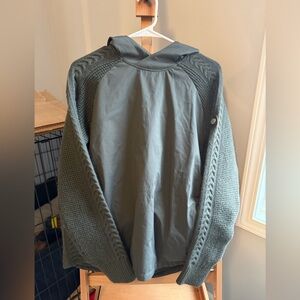 Women’s olive green lined sweater